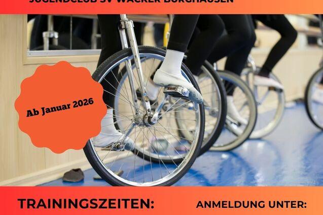 Neu ab Januar 2026, Einrad Kids, freitags ab 14.15 Uhr
