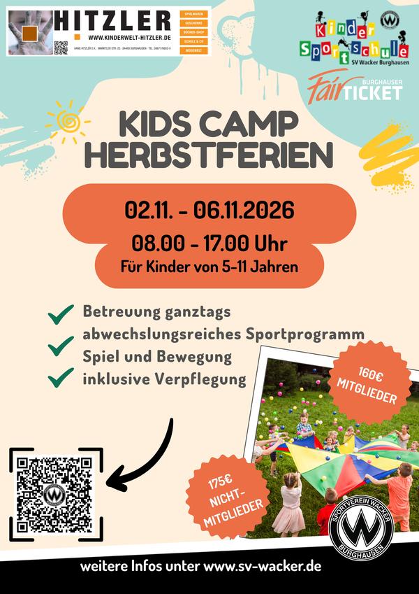Kids Camp Herbstferien in den Herbstferien bieten wir ein Herbstcamp für Kinder von 5-11 Jahren an