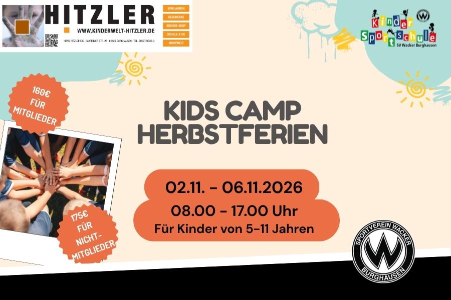 In den Herbstferien bietet die Kindersportschule das Herbstcamp f&uuml;r Kids an. Eine Anmeldung ist ab sofort m&ouml;glich.