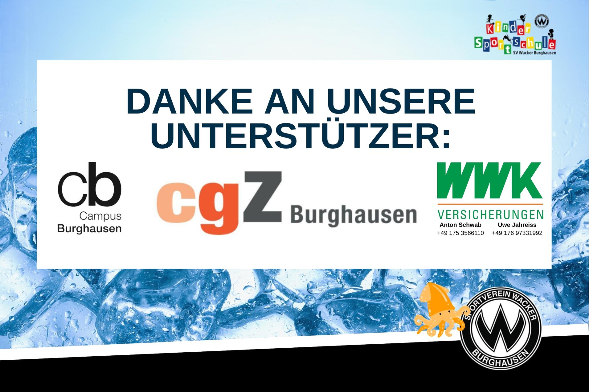 Danke an unsere Unterst&uuml;tzer