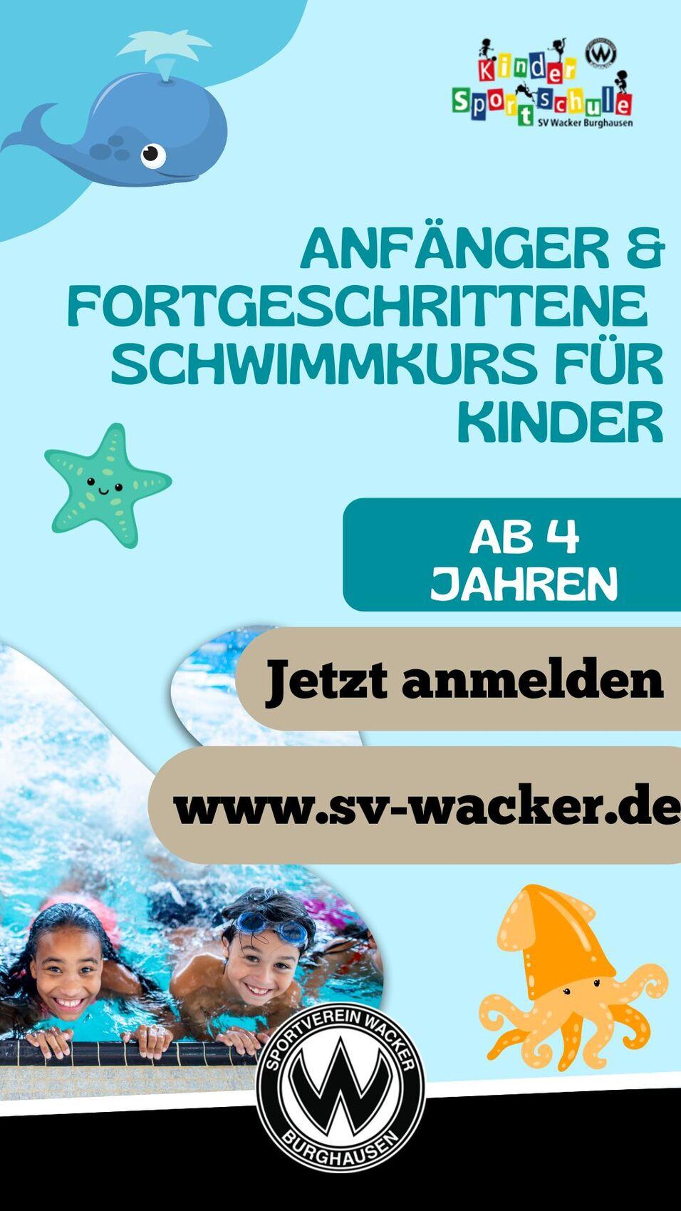 Schwimmkurse Schwimmkurse in den Sommerferien 2025 für Kinder ab 4 JAhren